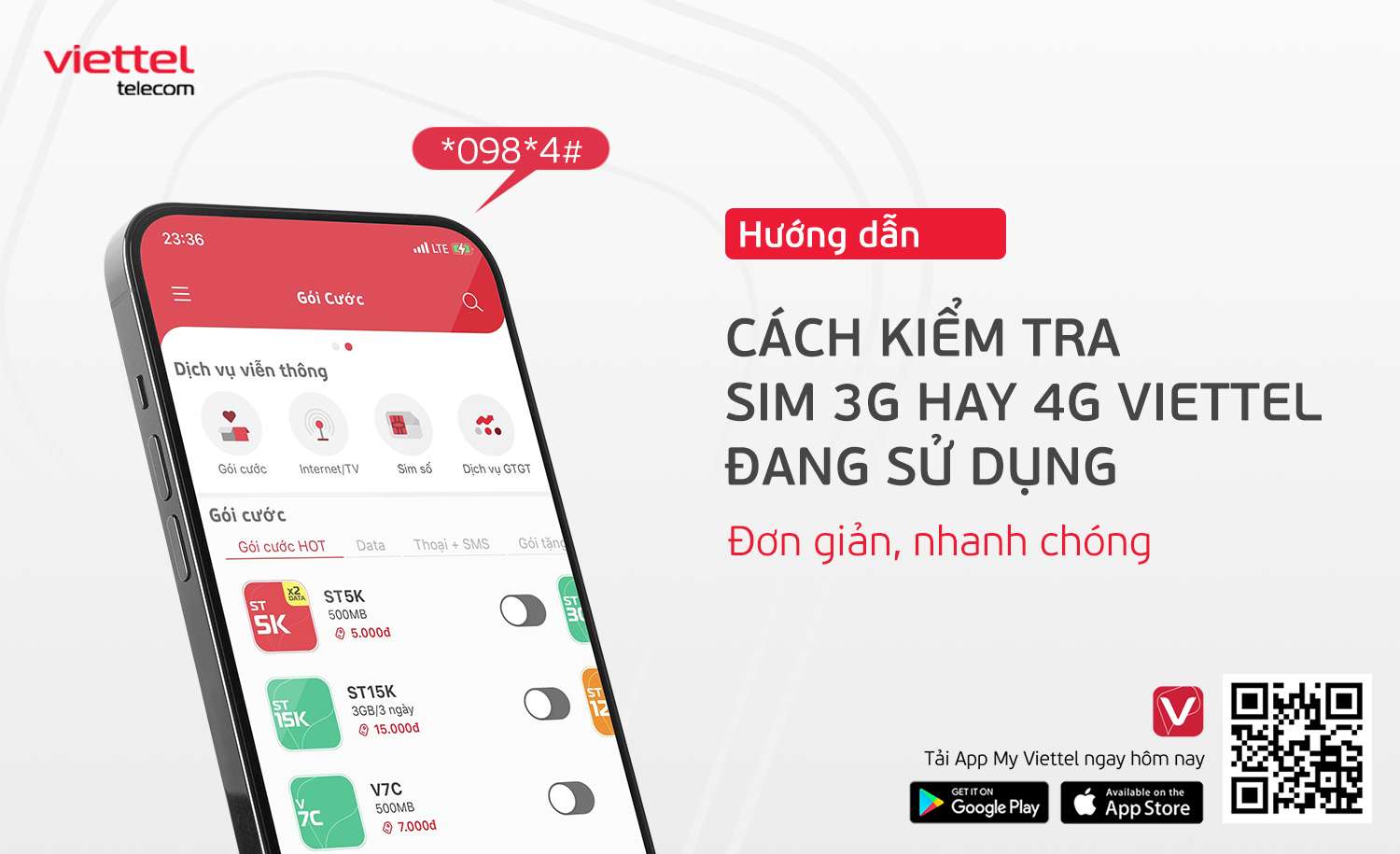 Cách kiểm tra dung lượng 4G Viettel 1