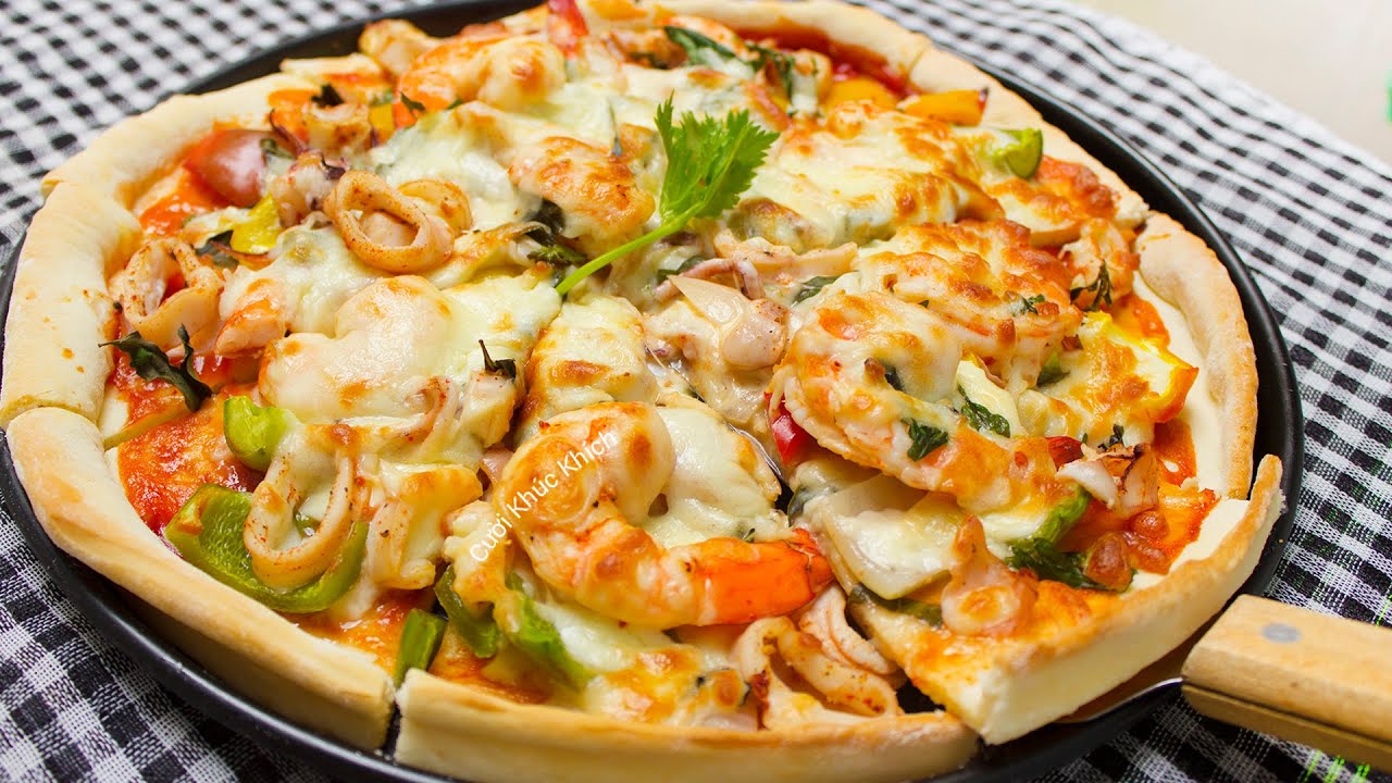 Cách làm pizza hải sản 1