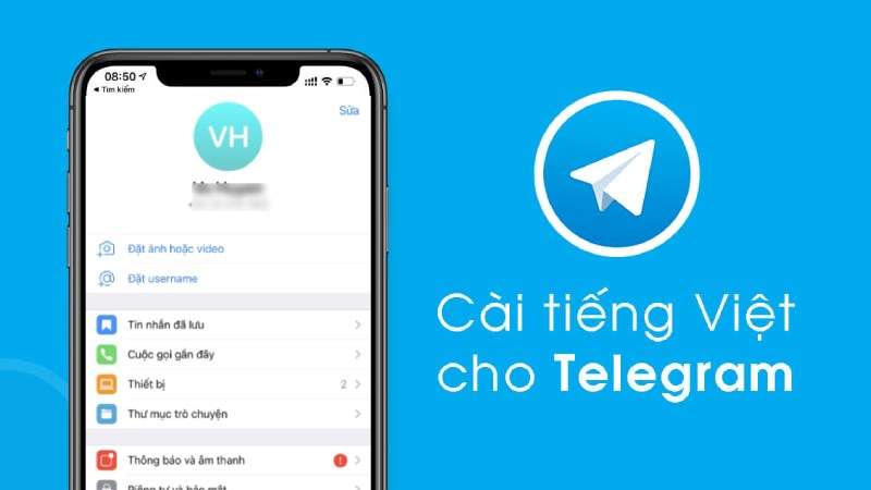 Cài đặt tiếng Việt cho Telegram 1