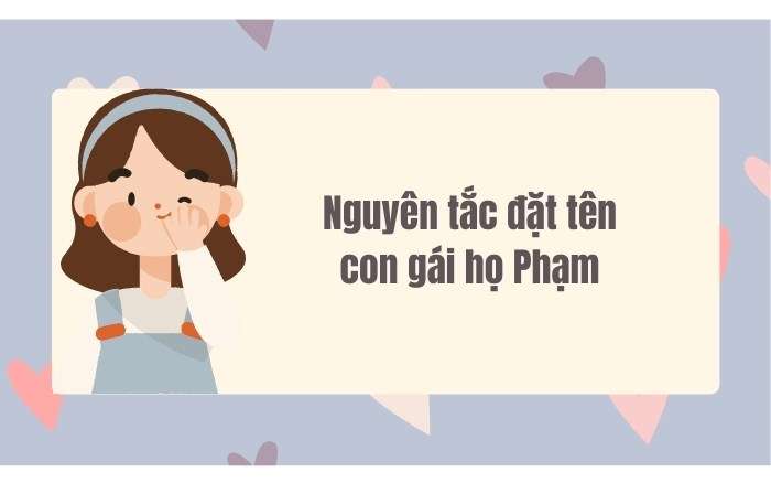 Nguyên tắc đặt tên con gái tên Fan năm 2023