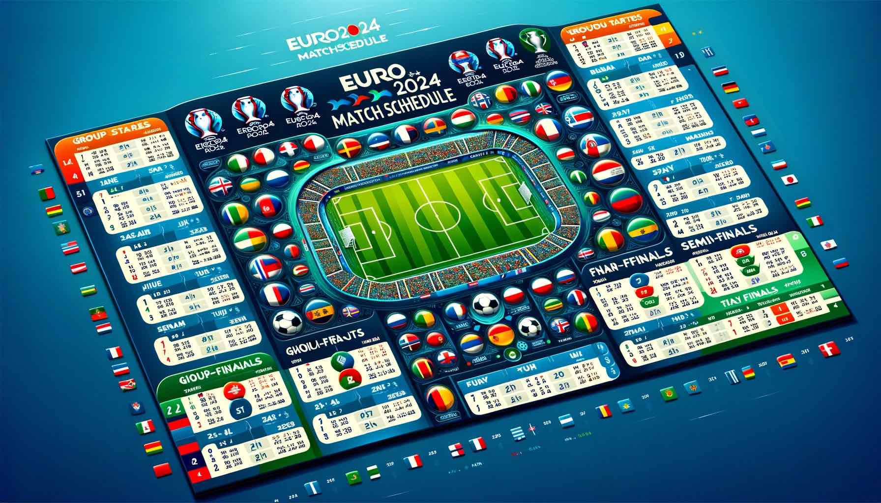 Lịch thi đấu Euro 2024