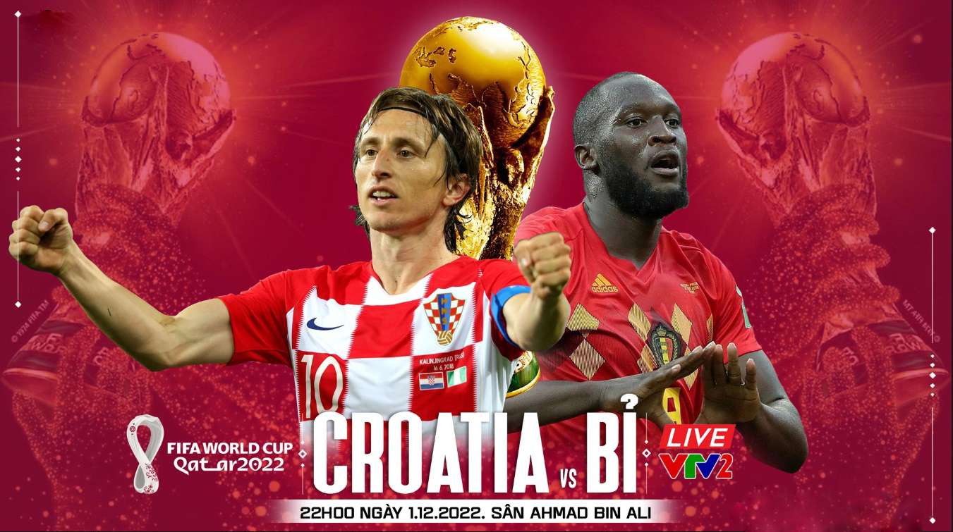 Link xem trực tiếp bóng đá Croatia vs Bỉ