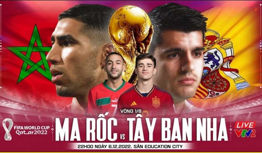 Link xem trực tiếp Maroc vs Tây Ban Nha