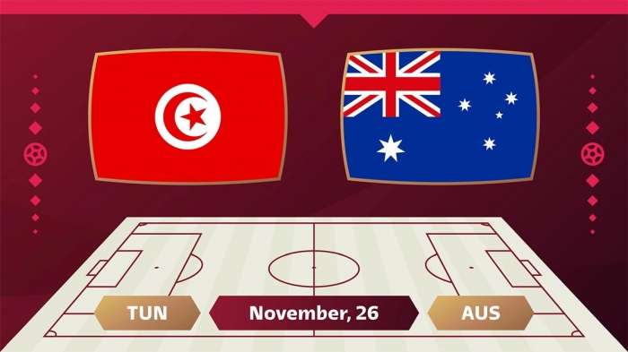 Xem trực tiếp bóng đá Australia vs Tunisia