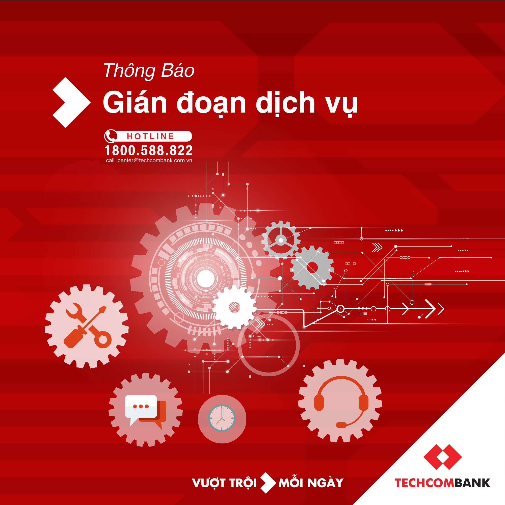 Techcombank hôm nay mắc lỗi 1